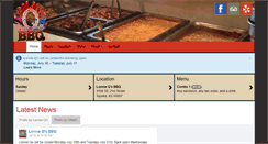 Desktop Screenshot of lonnieqsbbq.com